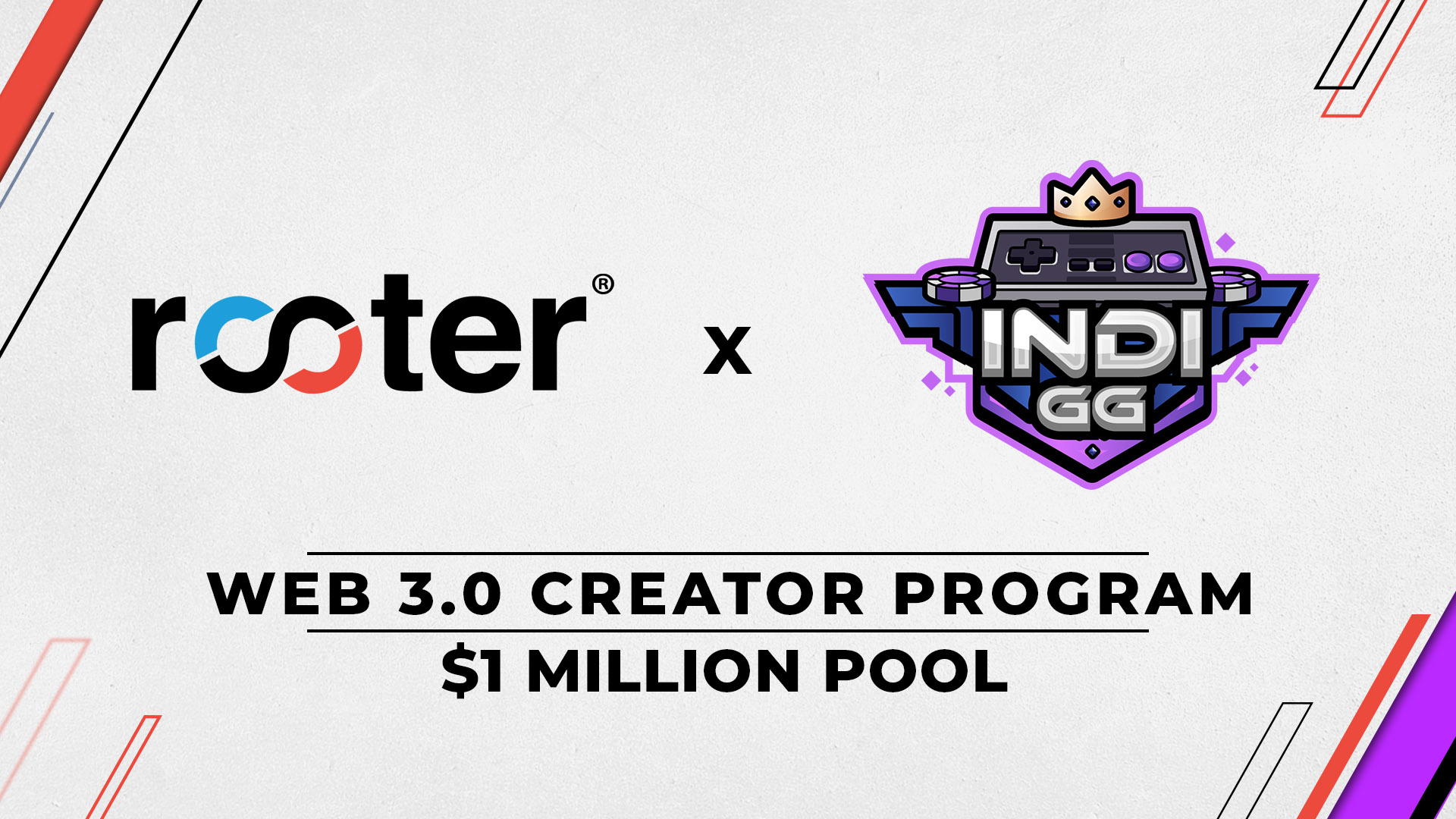 Rooter partners with Polygon and YGG backed gaming guild - IndiGG, to launch ‘Rooter.GG x Indi.GG Web3 Creator Program’; the first cohort to start from April 10th
